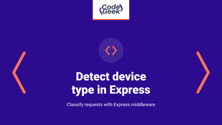 How to detect device type in Express