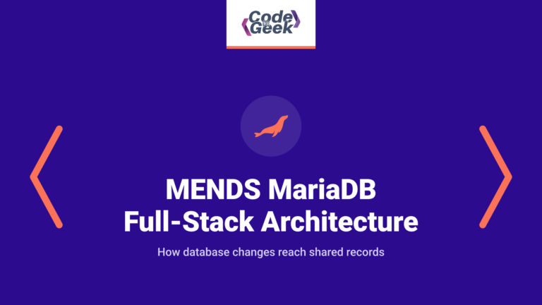 MENDS MariaDB Full-Stack Architecture