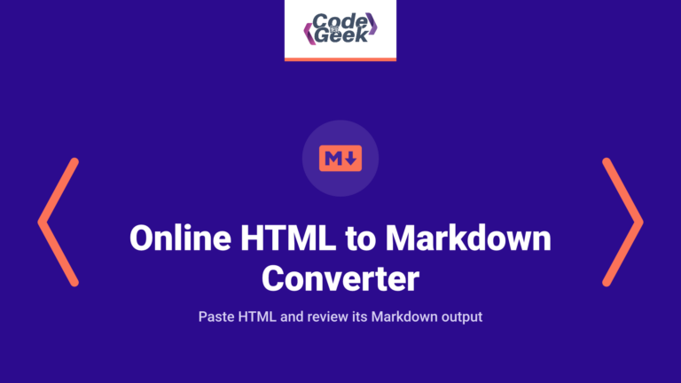 Online HTML to Markdown Converter – Paste HTML, Get Markdown