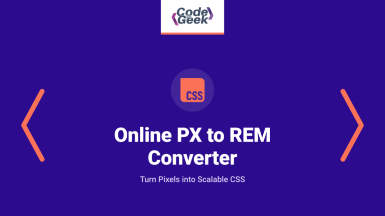 Online PX to REM Converter – Turn Pixels into Scalable, Accessible CSS