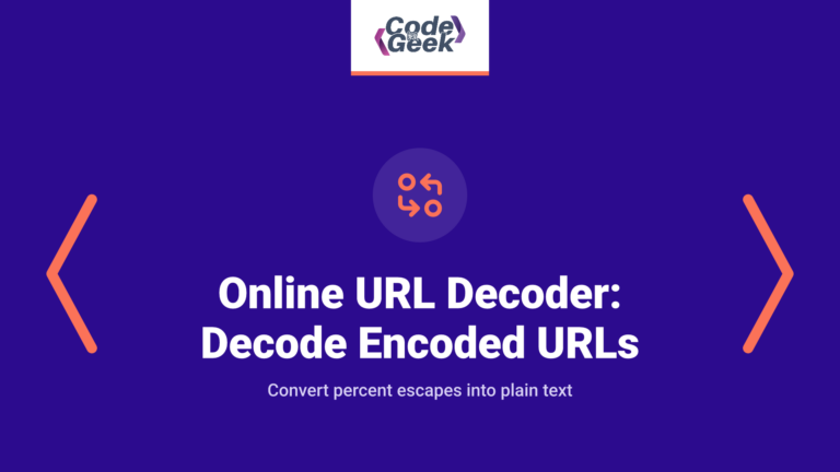 Online URL Decoder: Decode Encoded URLs