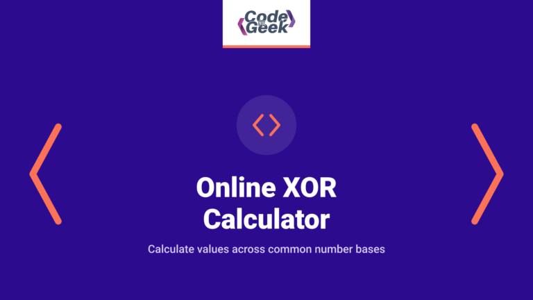 Online XOR Calculator: Calculate Values