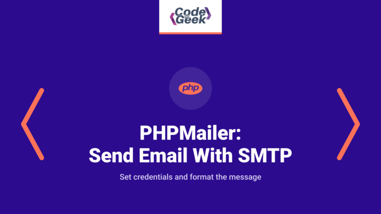 PHPMailer: Send Email With SMTP in PHP