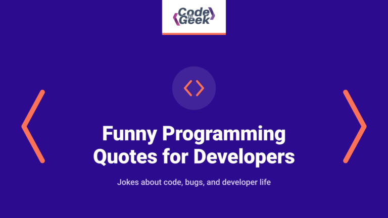 Funny Programming Quotes for Developers