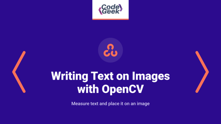 Writing Text on Images with OpenCV putText