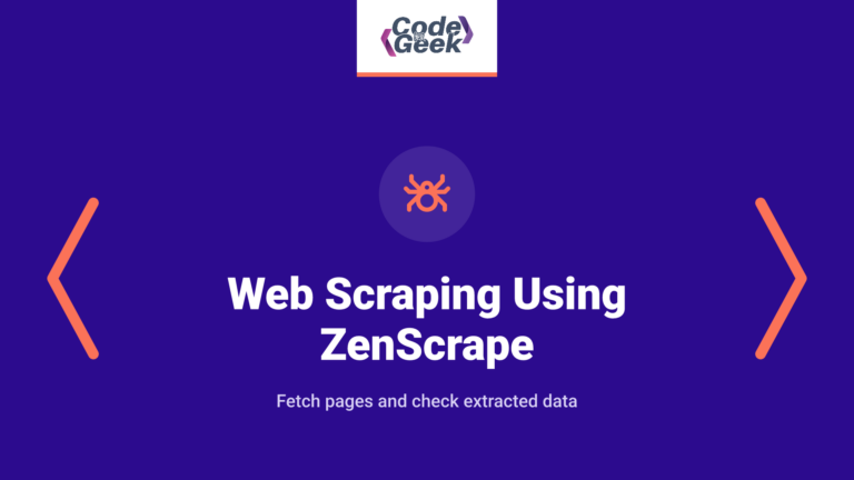 Web Scraping Using ZenScrape