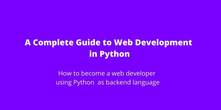 Web Development in Python