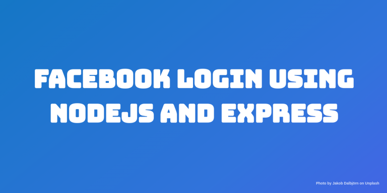 facebook login using node and express